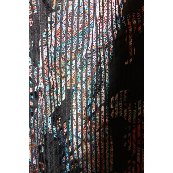 Maeve Madeira Burnout Satin Blouse Black Paisley Anthropologie Women S - Picture 3 of 7